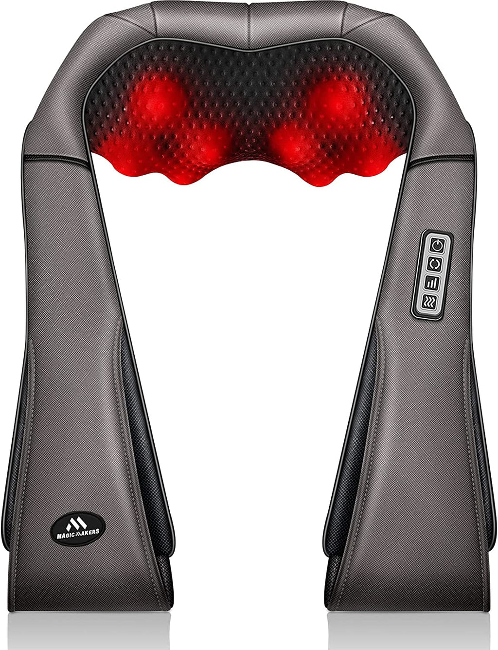 Neck Massager with Heat for Pain Relief Deep Tissue Gifts, Gray